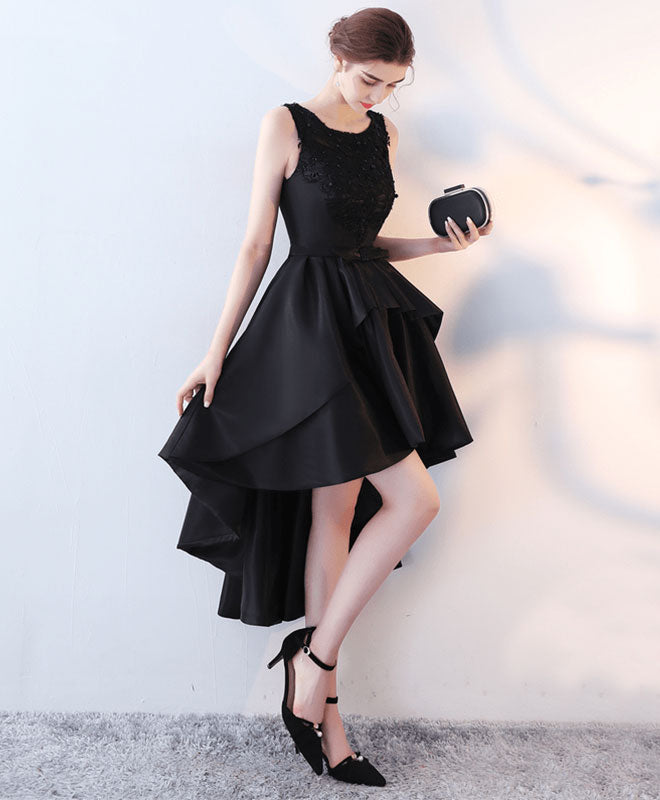 black high low dress